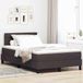 Maison Exclusive - Lit boxspring avec tête de lit, marron foncé, 120 x 200 cm, tissu