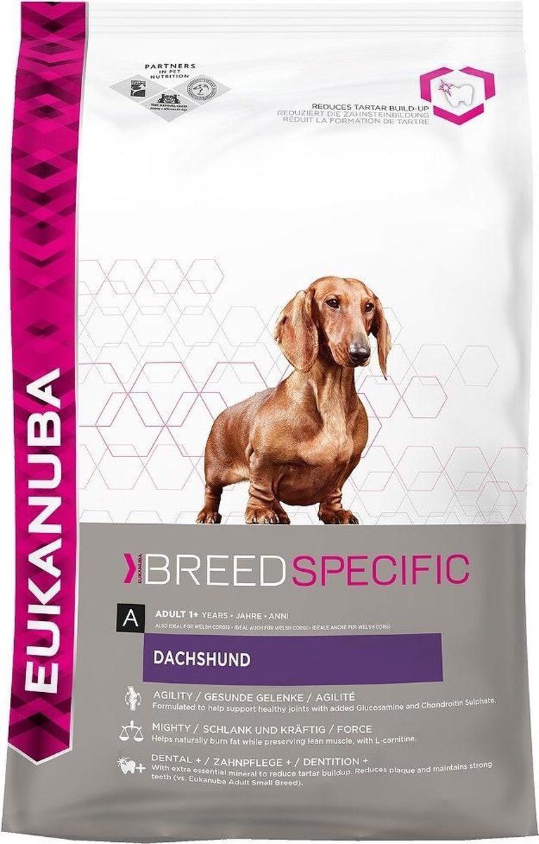 EUKANUBA Dog Adult Dachshund - Chicken - 3 x 2.5kg
