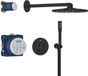 GROHE Precision SmartControl Inbouwdouche - Thermostaatkraan - Vitalio SmartActive 310 Hoofddouche & Vitalio Get Stick Handdouche - Mat Zwart