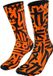 Dynafit Trail Mid Socks Graphic Trailrunsokken Unisex Ultra Orange 43-46