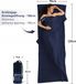 Fit-Flip BGT GmbH & Co. KG Lichtgewicht katoenen slaapzak 220x90cm marineblauw