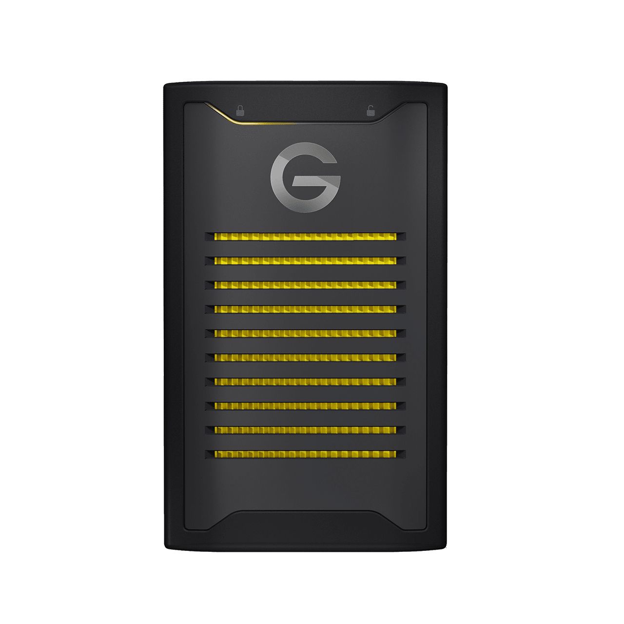 G-Technology ArmorLock 2TB NVMe SSD - Black/Yellow
