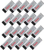FABER-CASTELL Dust-Free gum zwart, 20 stuks