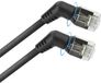 MaxTrack UFTP CAT6a slimline netwerkkabel | 360° draaibaar | zwart | 1,5 meter