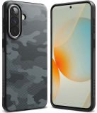 Ringke Onyx | Hoesje Geschikt voor Samsung Galaxy A57 | Back Cover Flexibel TPU | Militaire Standaard | Camo Zwart