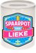 Bellatio Decorations Kinder spaarpot met naam - Lieke - keramiek - met dop - wit