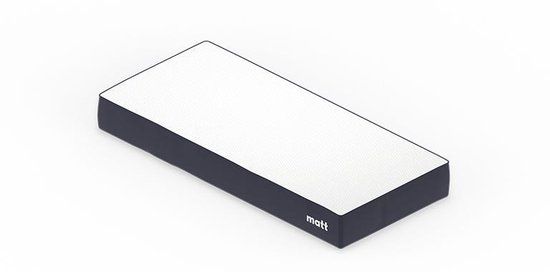 Matt The Bachelor Matras - Eenpersoons - 90x200 cm - Donkerblauw - 25 cm Hoog