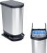 Rotho Paso Pedaalemmer - Afvalscheider 50L - Zilver Metallic