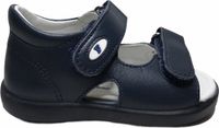 Falcotto sandales en cuir uni à velcro New River Navy taille 26