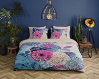 HIP Collection Nishell Dekbedovertrek - Tweepersoons - 200x200/220 cm - Blauw
