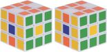 FREE & EASY 2x Magische kubus spelletjes 3,5 cm - Puzzels - Speelgoed