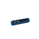 Bachmann PRIMO 2 3xUTE 1xschakelaar 2,0m CEE7/7 RAL5010