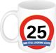Bellatio Decorations Shoppartners Bv Koffie mok / cadeau beker - 25 jaar - verjaardag - still looking good - wit - stopbord - 300 ml - keramiek