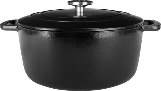 Cosy&Trendy Fontestic Gietijzeren Braadpan Zwart Ø 24 cm / 4.6 Liter