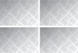 vidaXL - Trapmatten - 4 stuks - 30 x 20 cm - Zilver - Aluminium - Rechthoekig