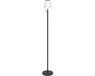 EGLO Montapalma-L Staande lamp Binnen en Buiten - Oplaadbaar (tot 60 uur licht) - SOLAR - 140 cm - Zwart/Wit - Warm wit licht en instelbaar RGB - Draadloos - Dimbaar
