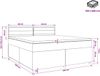 vidaXL Boxspringbed met matras, taupekleurig, 160 x 200 cm, met stoffen bekleding