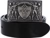 JOOP! Jeans JOOP! Leren Riem Buckle Jeans Belt 4,0 CM W85 Black Zwart