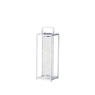 Lumineo Solar lantaarn | 42 cm (30 LEDs, IJzer, Wit) - 8720093394849