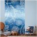 e-Delux GmbH Fotobehang Profhome 770601-GU vliesbehang glad met kinder patroon mat bleu saphir bleu blanc 1,59 m x 2,8 m