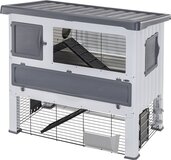 Ferplast Grand Lodge Konijnenhok - Grijs/Wit - 115.5x73x110 cm