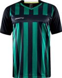 Craft Progress 2.0 Stripe Shirt Korte Mouw Heren - Zwart / Groen | Maat: XXL
