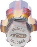 KS Tools Draadsnijder met geleidepen voor roetfiltersensoren M22 x 1,5 - 150.2546