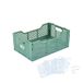 Homéa Opvouwbare en stapelbare kist, maat M (30 x 20 x 11 cm), salie