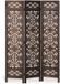 Homestyle4u Paravent - 3 Panneaux – Brun Foncé Séparateur de pièce avec découpes décoratives