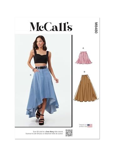 MCCALLS M8480Y5 Misses' rok - Maat Y5 (18-20-22-24-26)