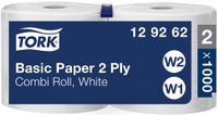 Tork 129262 Universal Wiper 320 2-lgs wit 510 mtr x 24 cm pak à 2 rol/1000 vel