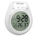 Digitale doucheklok waterdicht doucheruimte badkamer wandklok keuken digitaal groot LCD-display 12/24 uur formaat binnentemperatuur countdown ophanggat
