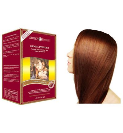 Surya Brasil Henna haarverf poeder goud bruin 50G