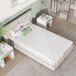 Sovre-matelas, 80x190 cm, mousse à mémoire de gel, 5 cm d'épaisseur, antidérapant, lavable