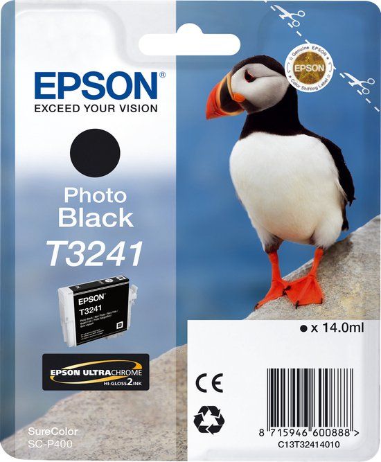 Epson T3241 Photo Black Ink Cartridge - C13T32414010