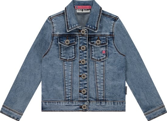 Stains and Stories girls denim jacket Meisjes Jas - blue denim - Maat 86