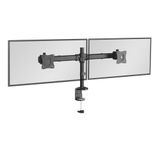 RICOO Monitorhouder, 2 monitoren, beeldschermhouder, dubbele monitorarm, monitorhouder, standaard, armen voor 13 - 27 inch computermonitoren, pc, gaming scherm, TS6211, standaard, tafelhouder