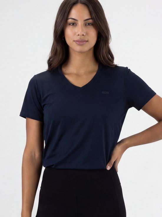 Sjeng Sport Ademend Sport T-shirt Dames - INES - Ultralicht - Donkerblauw - M