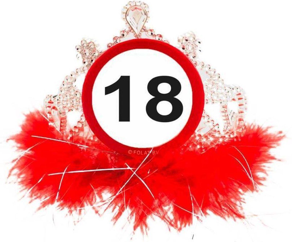 Partywinkel Kroontje 18 Jaar Verkeersbord