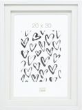 Deknudt Frames fotolijst S65KK1 P1 - wit met passe-partout - 20x30 cm