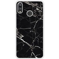P20 Lite Marbre Noir Bedrukt siliconen hoesje