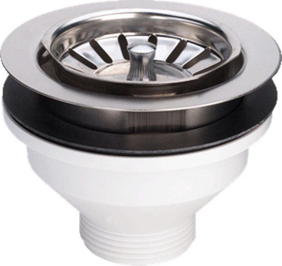 Viega Korfplug 1 1/2x114,5 chroom | RVS