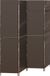 vidaXL Kamerverdeler Bruin 195 x 180 cm Poly Rattan