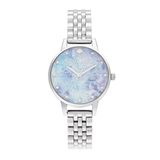 Olivia Burton Analoog kwartshorloge met zilveren roestvrijstalen armband voor dames - OB16US43