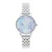 Olivia Burton Analoog kwartshorloge met zilveren roestvrijstalen armband voor dames - OB16US43