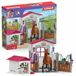 Schleich Boîte avec jument Hanovrienne et Berger Australien, figurine de cheval et accessoires, 72218 Horse Club, 5 ans
