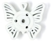 Prym Aannaaidrukknopen vlinder 25 mm wit 2 st.