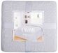 ESSEX Sprei 170 x 210 cm, ideaal voor de slaapkamer, zachte en comfortabele sprei, modern stiksel - Lavish, grijs