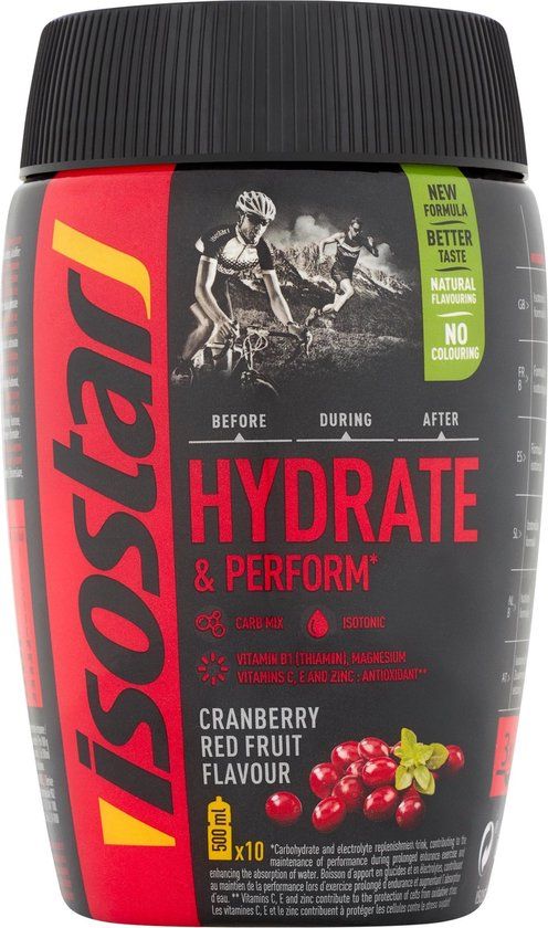 Isostar Hydrate & Perform Cranberry - 400g - Isotone Sportdrank