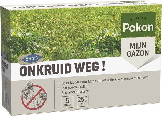 Pokon Onkruid Weg! - 5kg - Onkruidverdelger - Geschikt voor 250m²
